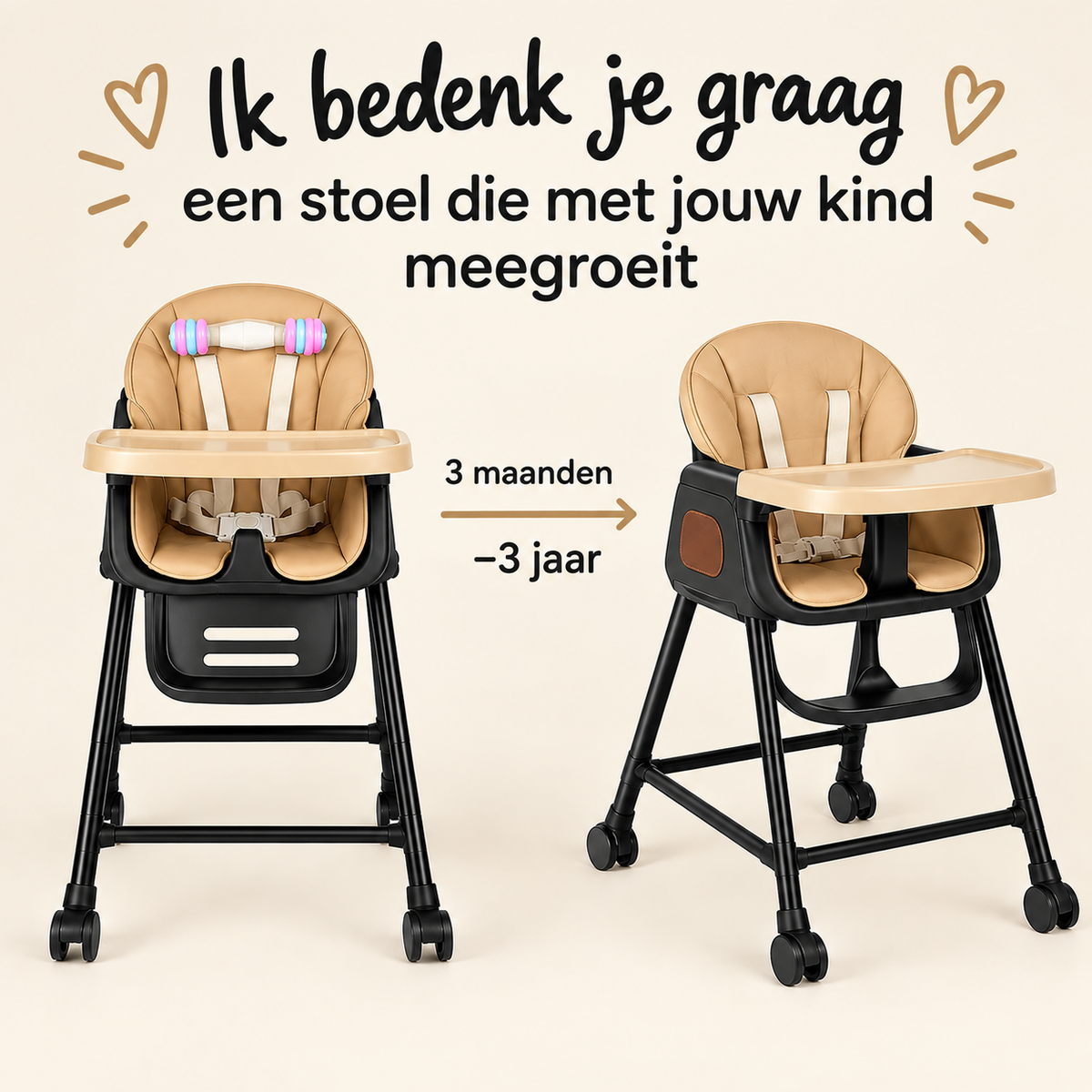Meegroeiende Kinderstoel – Van Baby tot Peuter
