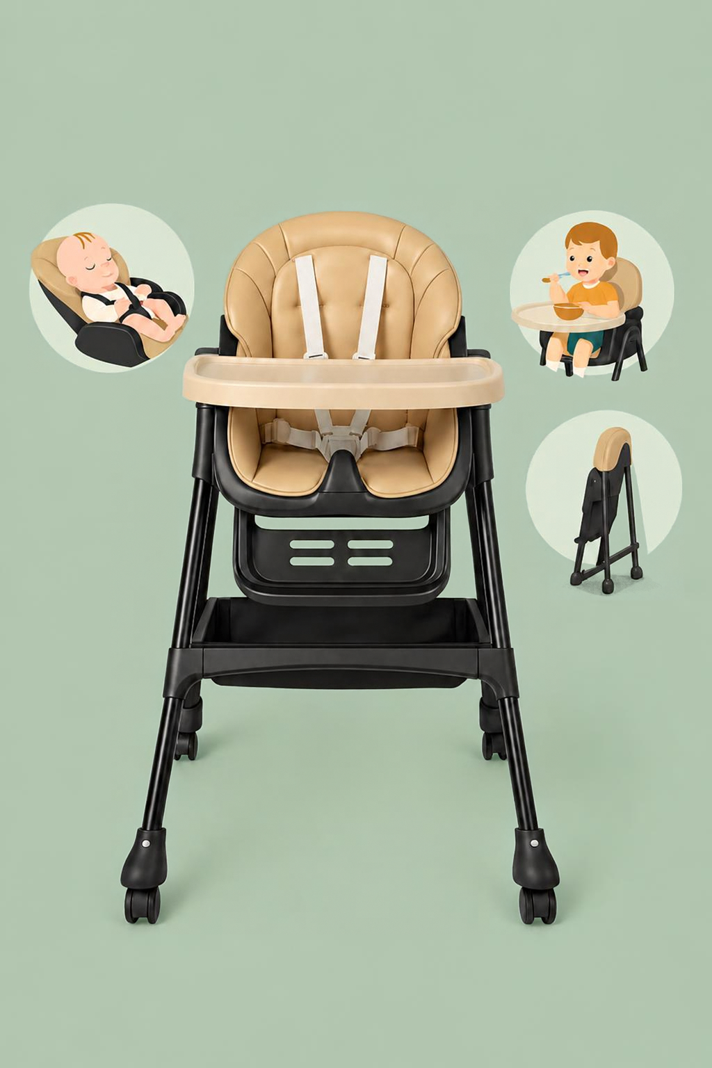 Meegroeiende Kinderstoel – Van Baby tot Peuter