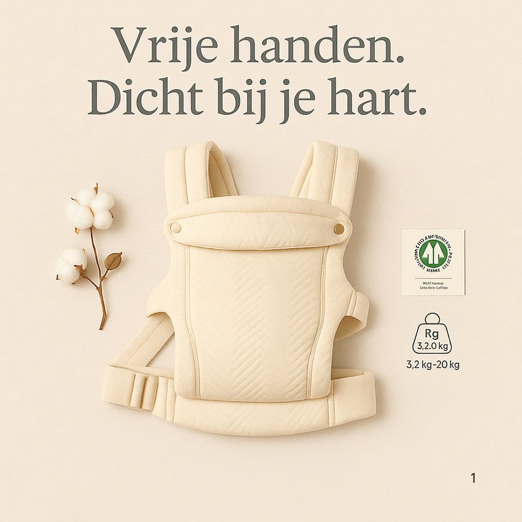 Draagzak comfort en verbondenheid, vanaf het allereerste moment.