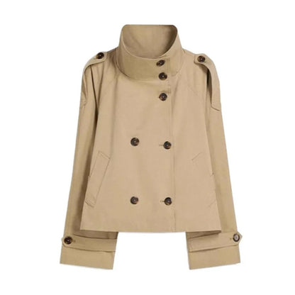 Élise™ Luxe Cropped Belted Trench Coat